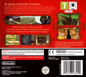 Professor Layton e lo Scrigno di Pandora, Il (Italy) box cover back